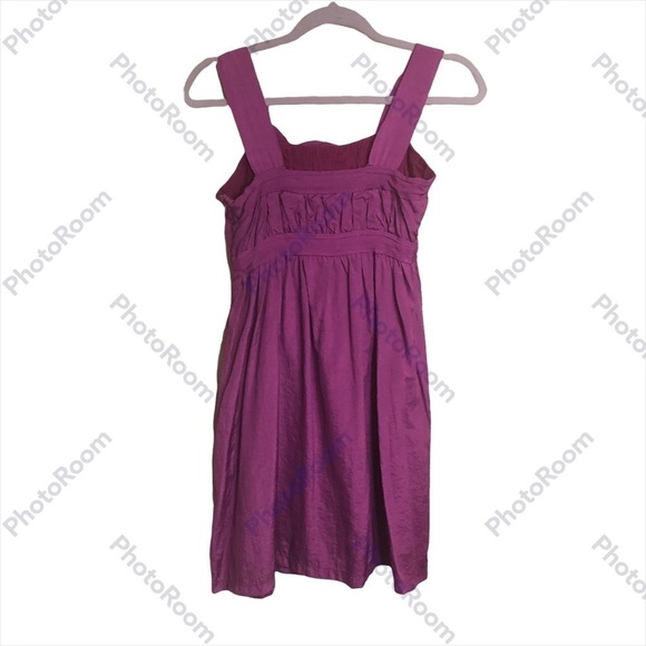 ARIELLA Empire Waist Straps Side Zip Magenta Lined Dress size XS - S - Picture 3 of 8